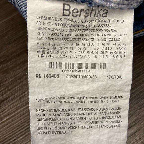 #82 Bershka Woman's Blue Jean Skirt - Size 6 - Picture 9 of 11